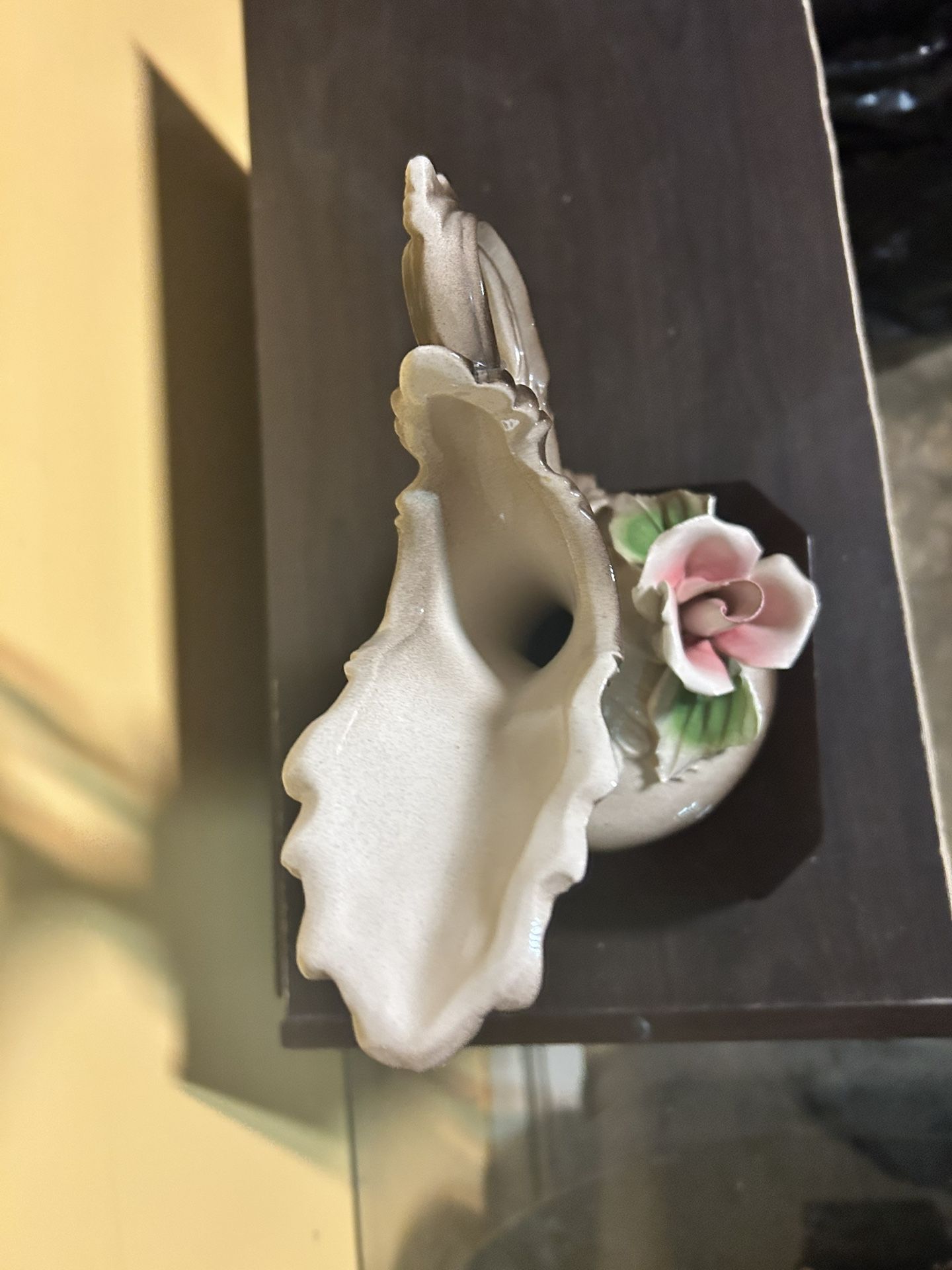 Vintage Capodimonte Italian Ceramic Rose Pitcher - photo 5