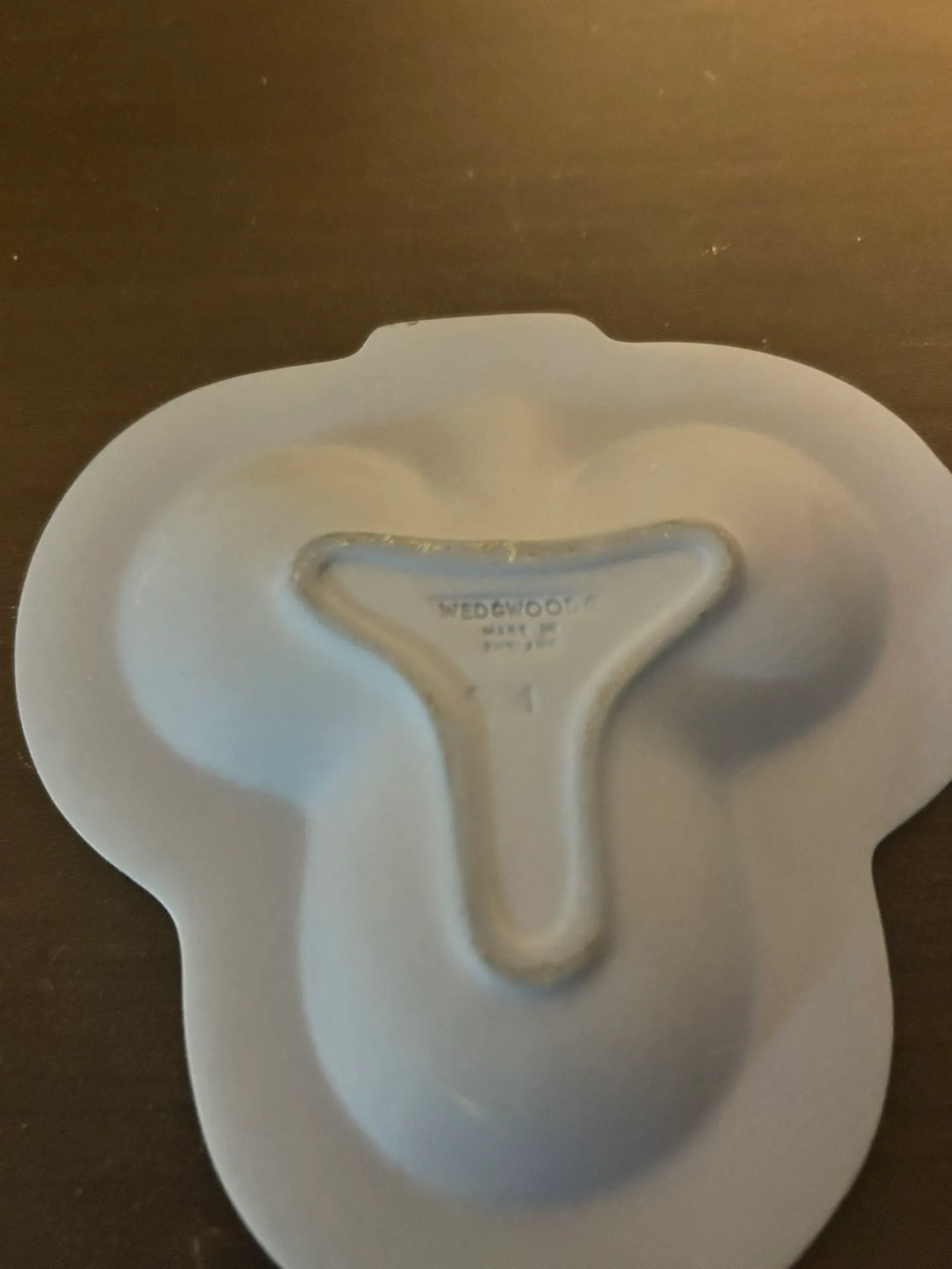 Wedgwood Blue Jasperware Three-Section Dish image indicator(2)