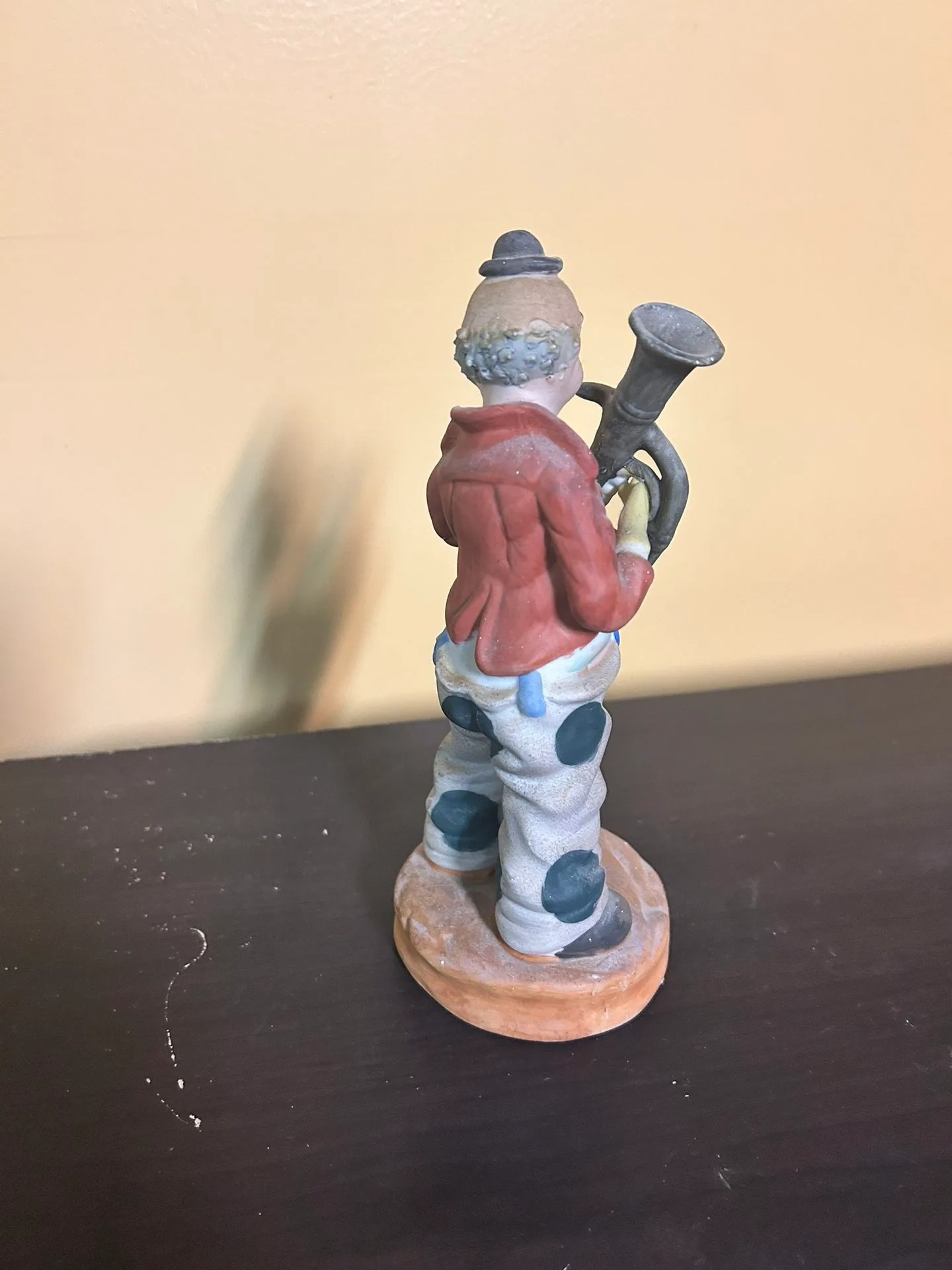 Vintage Porcelain Clown Musician Figurine image indicator(2)