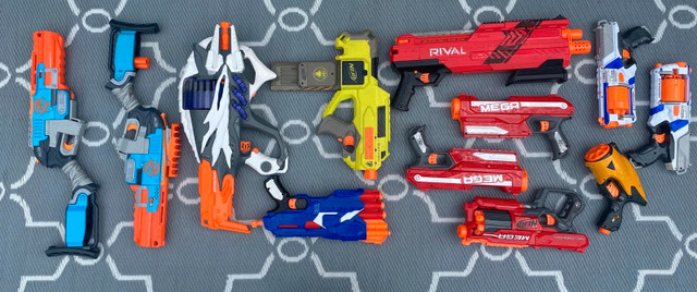 Ultimate NERF Gun Lot – 11 Blasters Total – Great Deal!