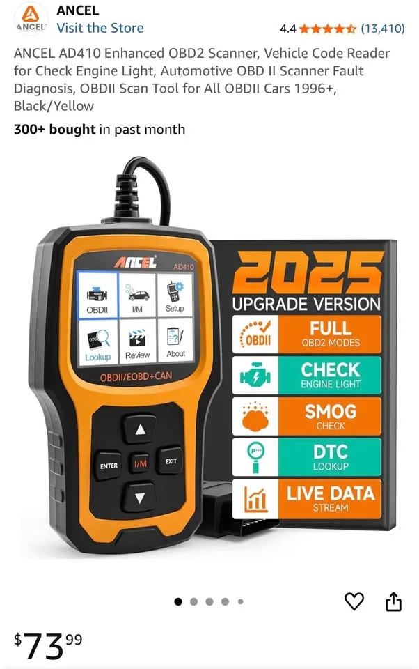 ANCEL AD410 OBD2 scanner image indicator(2)