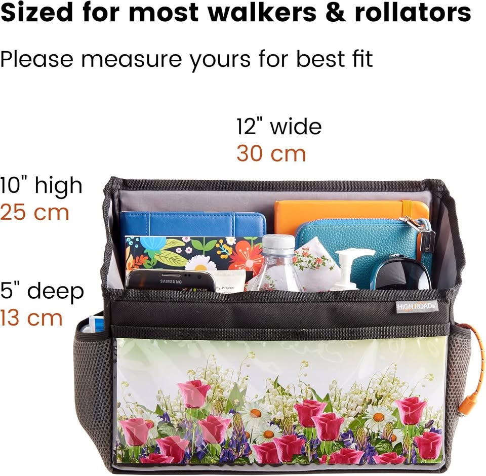 New~Walker Bag With 4 Storage Pockets And 5 Picture Inserts