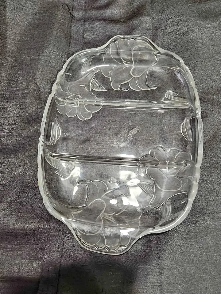 Decorative plate Three sections Crystal