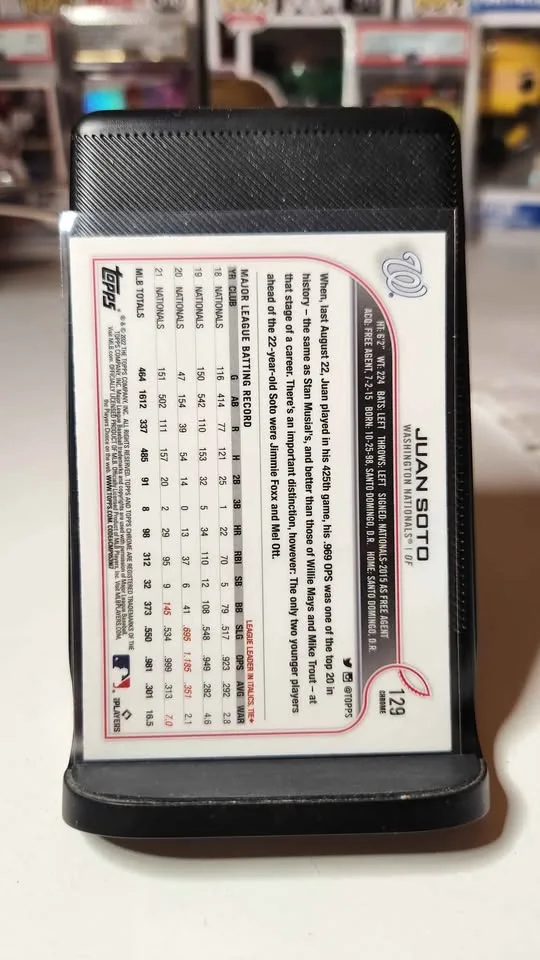 2022 Topps Chrome Juan Soto Pink Refractor #129 💖⚾ image indicator(2)