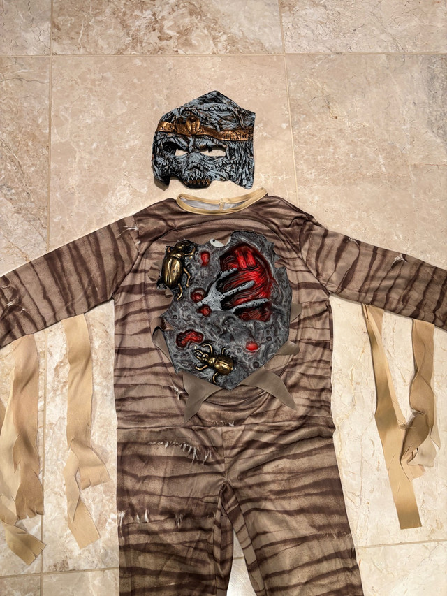 Mummy Halloween costume w/ lights +Sound - Medium (7-9 yrs)