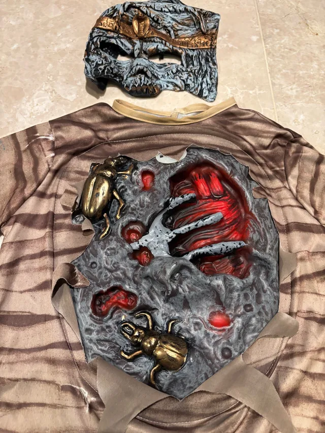 Mummy Halloween costume w/ lights +Sound - Medium (7-9 yrs) image indicator(3)