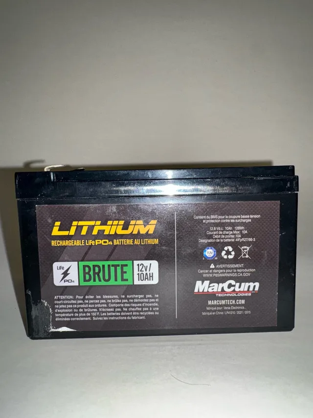 Marcum lithium battery 12V 10AH image indicator(2)