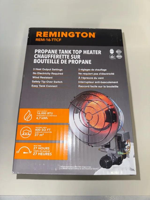 REMINGTON PROPANE TANK TOP HEATER thumbnail