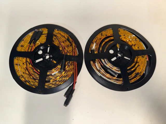 LED strip light with connector warm white 3 meters thumbnail