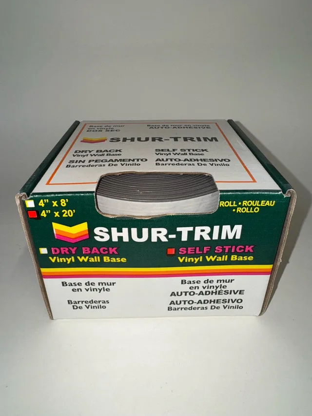 Shur-Trim Vinyl Wall Base 4" x 20' Self Stick thumbnail