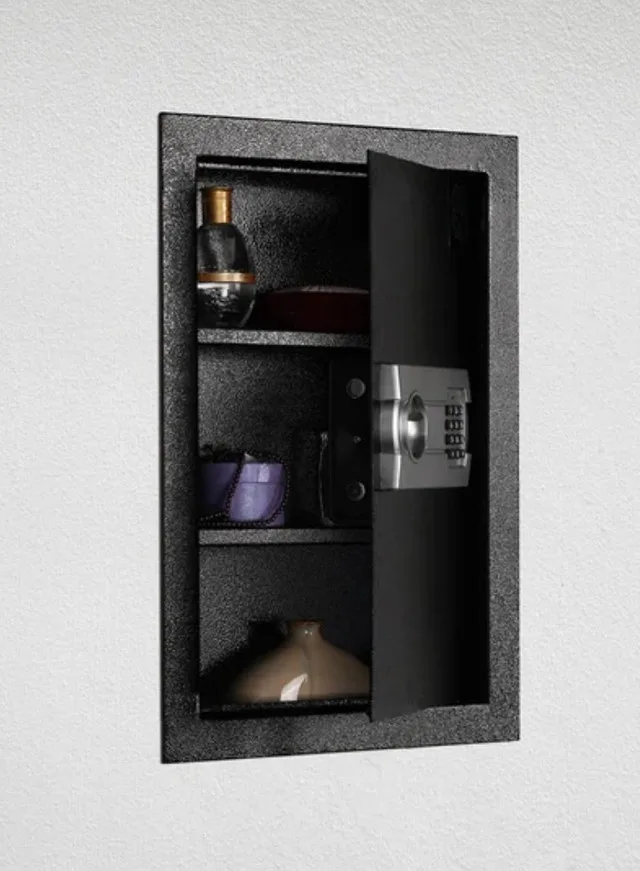 Lucky Guard Electronic Wall Safe (black) image indicator(8)