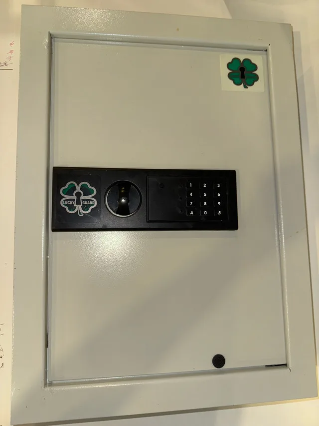 Lucky Guard Electronic Wall Safe (White) thumbnail