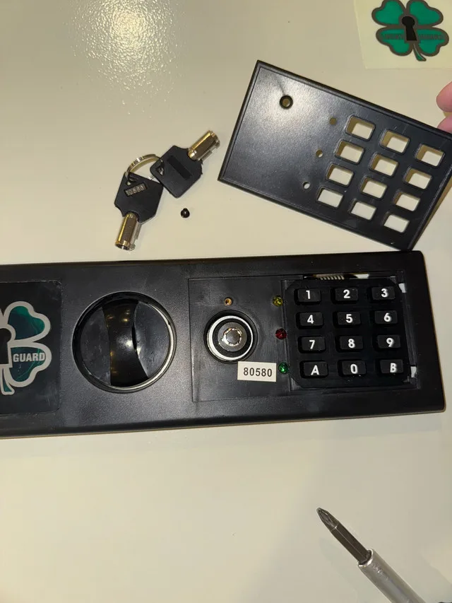 Lucky Guard Electronic Wall Safe (White) image indicator(2)