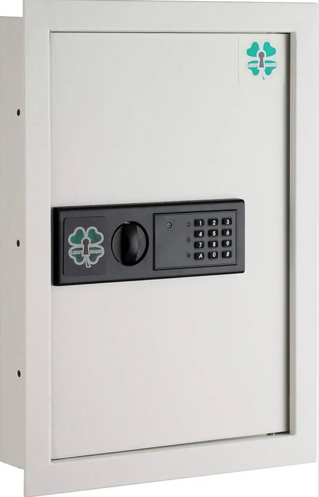 Lucky Guard Electronic Wall Safe (White) image indicator(8)