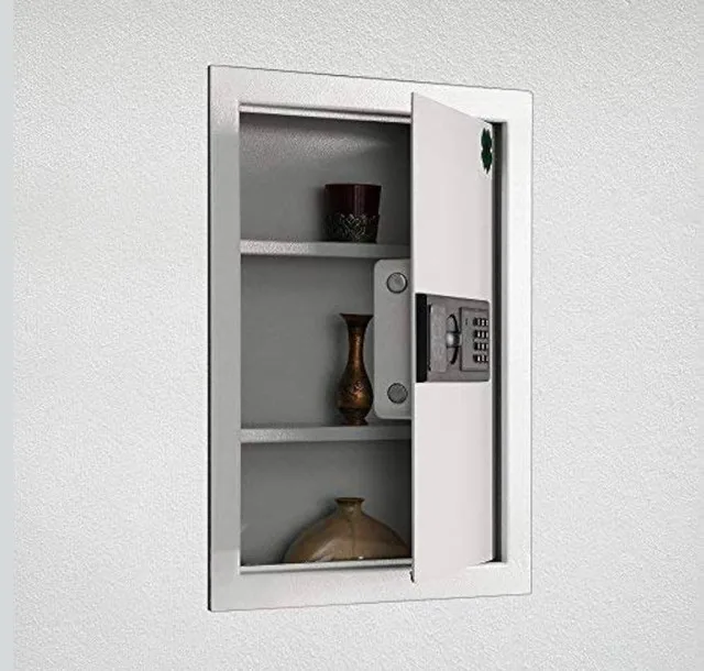 Lucky Guard Electronic Wall Safe (White) image indicator(10)