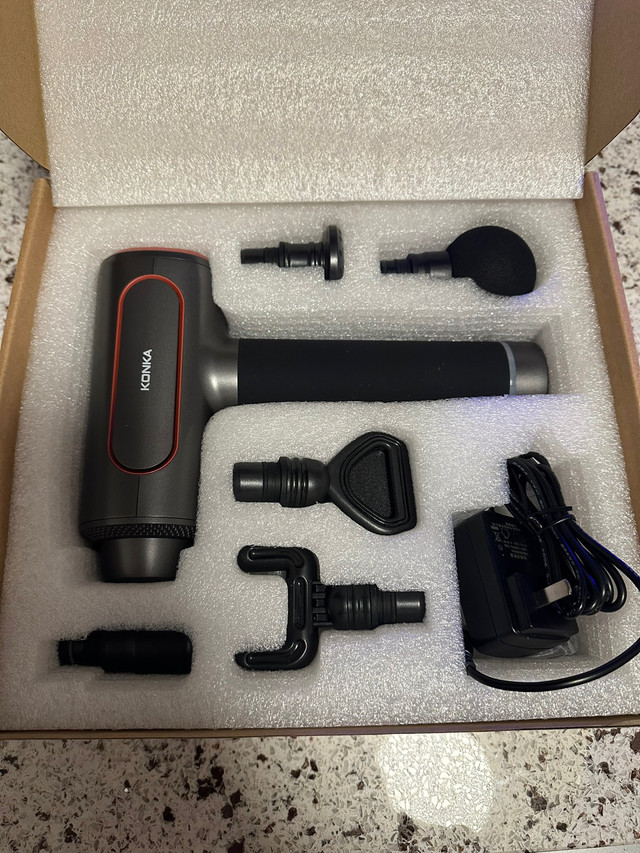 6 modes portable massage gun (brand new)