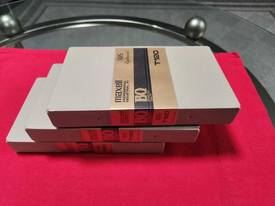 Maxell VHS T120 tapes 3 pcs image indicator(2)
