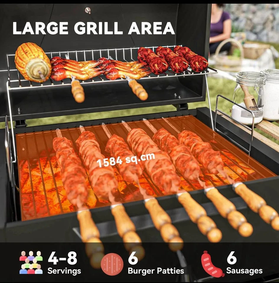 New 20” Backyard BBQ charcoal Grill image indicator(2)