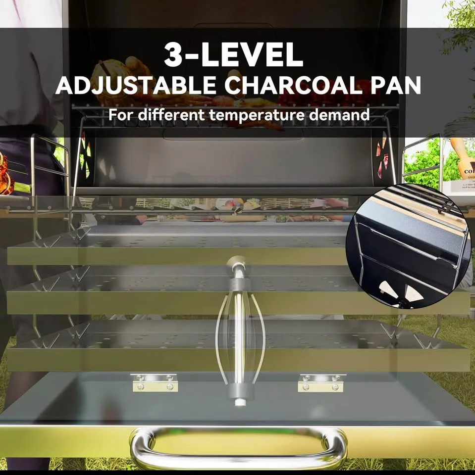 New 20” Backyard BBQ charcoal Grill image indicator(3)