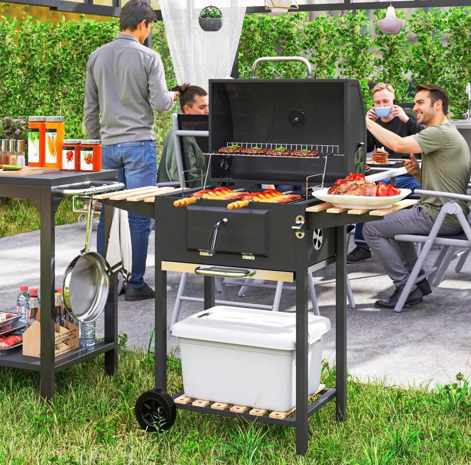 New 20” Backyard BBQ charcoal Grill image indicator(7)