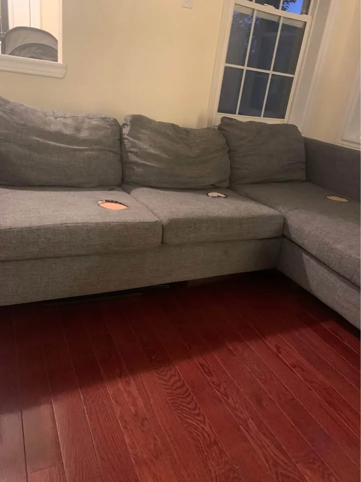 L-Shaped Couch – Used, Still Comfy image indicator(3)