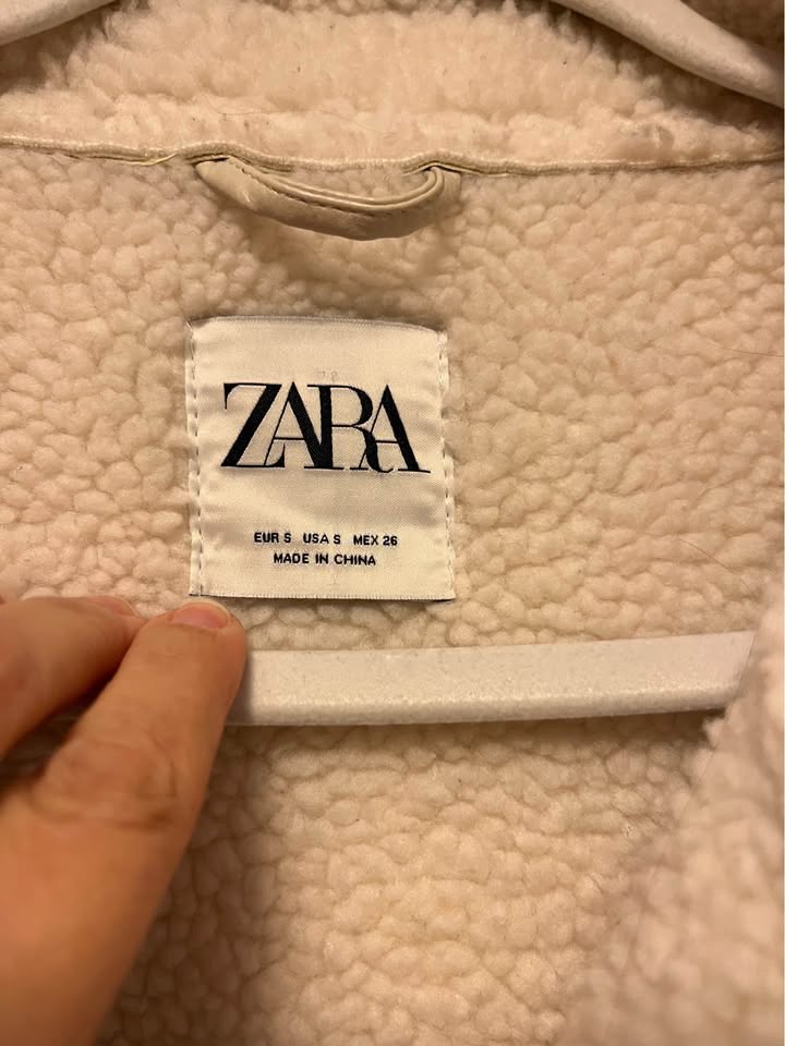 Zara sherpa Aviator womens jacket size S - photo 3