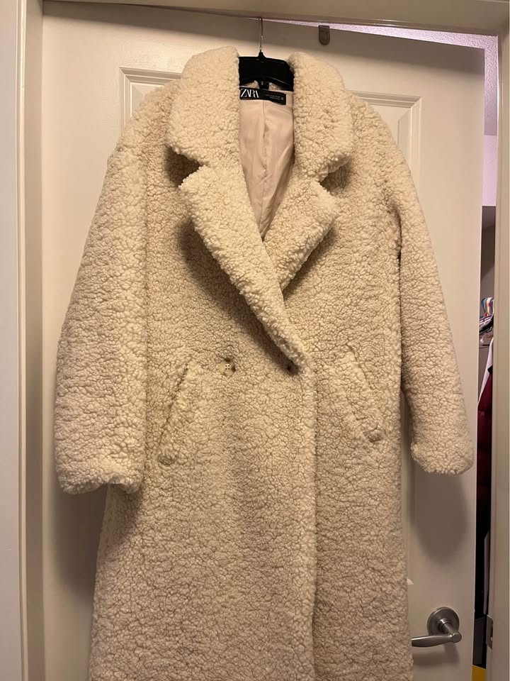 Zara sherpa coat size S - photo 2