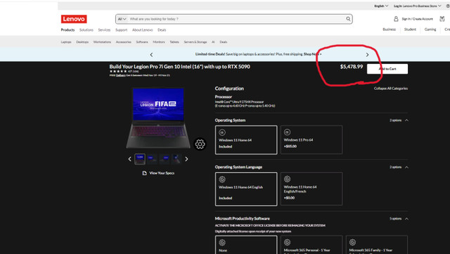Sealed Lenovo Legion Pro 7i intel ULTRA 9 | RTX 5090 Oled - photo 2