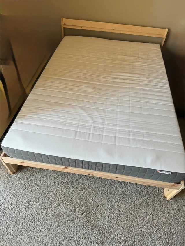 IKEA Full Size Bed Frame & Mattress thumbnail