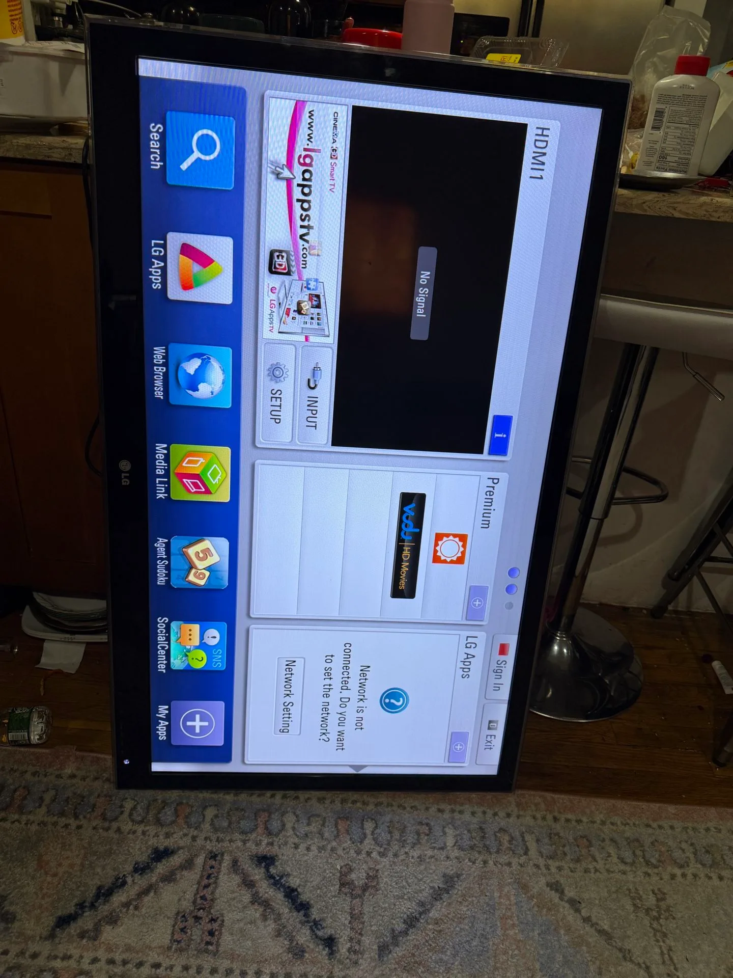 LG 55’ Smart TV image indicator(2)