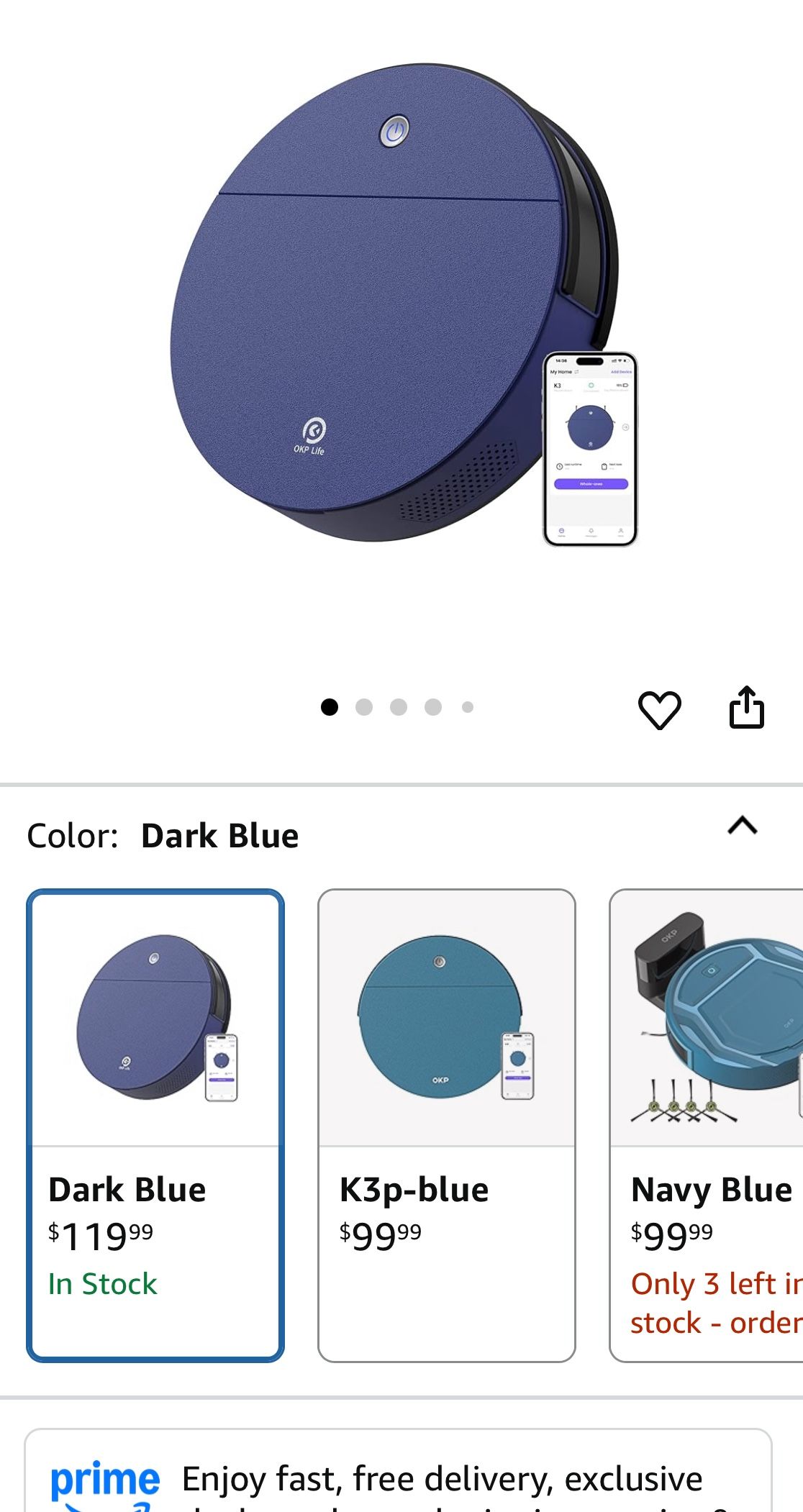 OKP Robotic Vacuum Cleaner Brand New With Extra Filter...