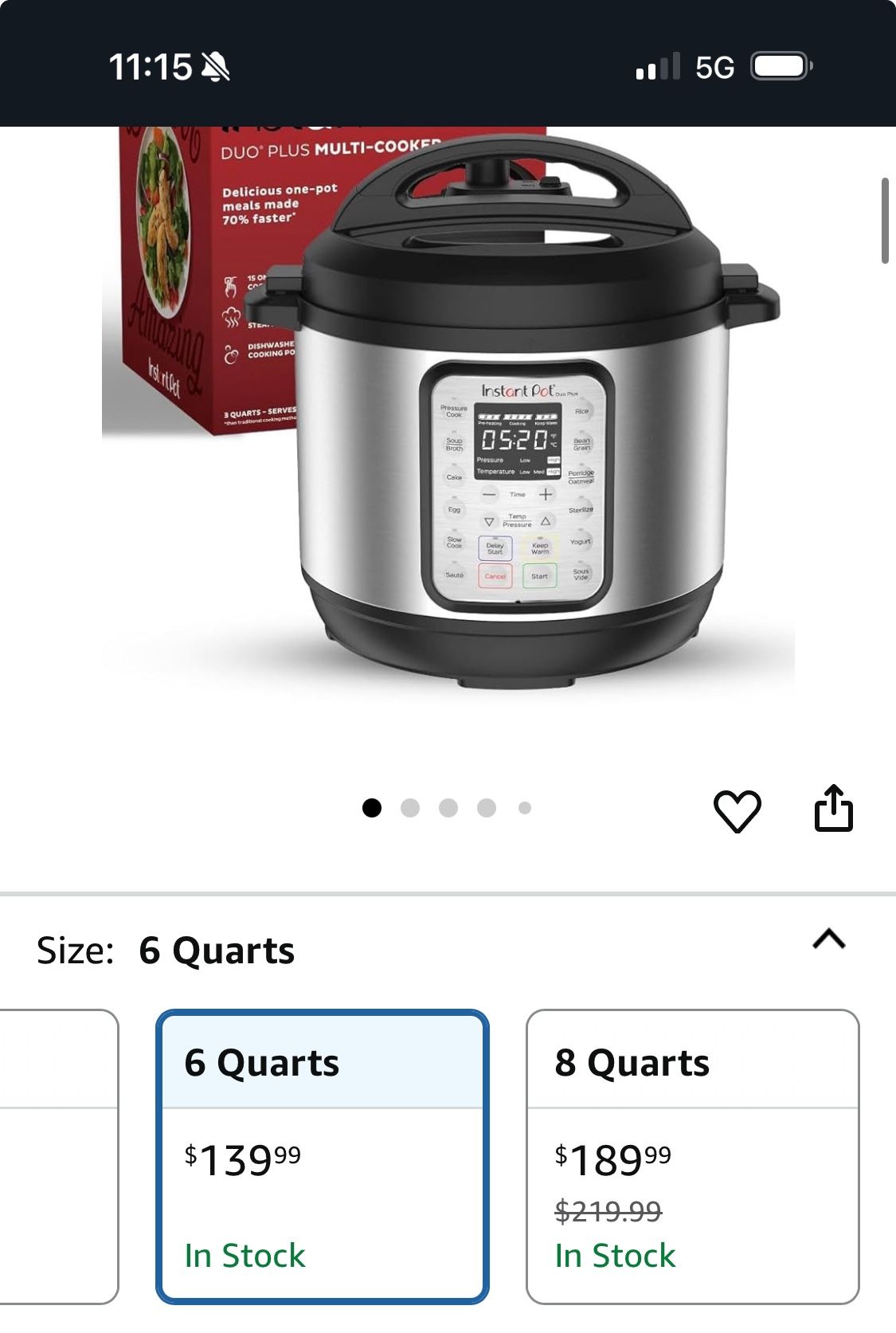 InstaPot 6quarts Crack Pot Electric Pressure Cooker