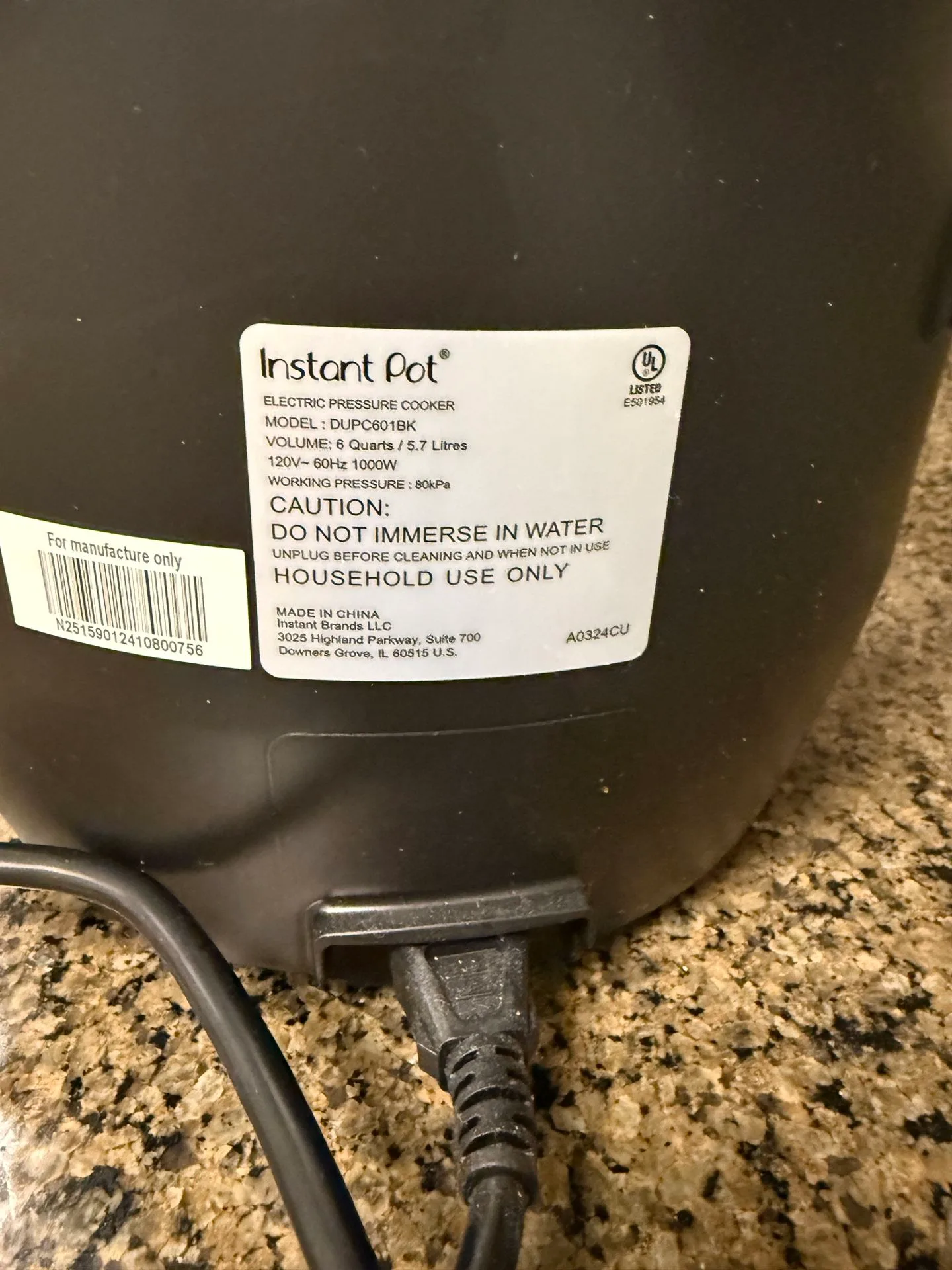 InstaPot 6quarts Crack Pot Electric Pressure Cooker image indicator(2)