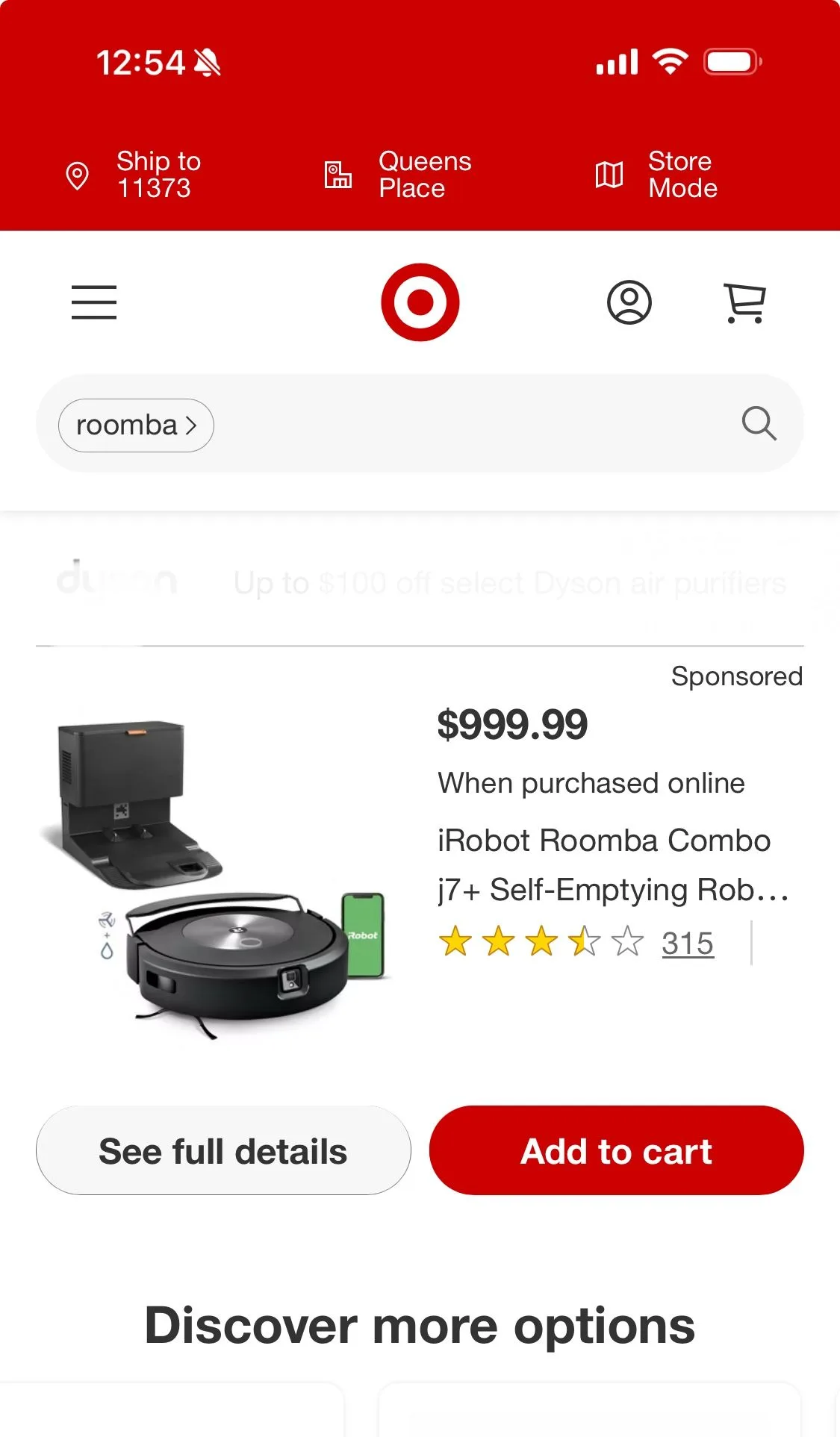 iRobot Roomba Combo j7+ Self-Emptying Robot Vacuum thumbnail
