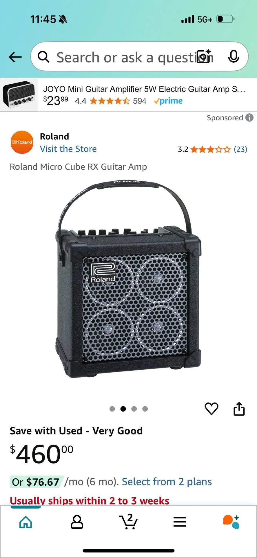 Micro cube Guitar Amp image indicator(4)