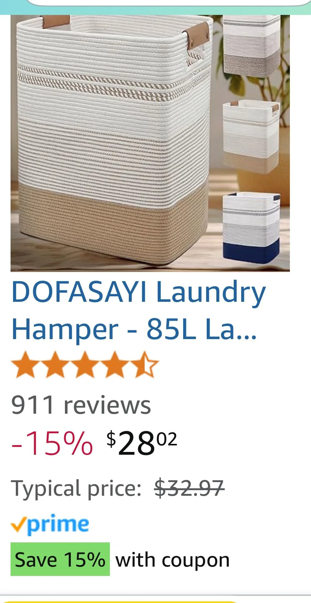 Sofas Laundry Hamper image indicator(2)