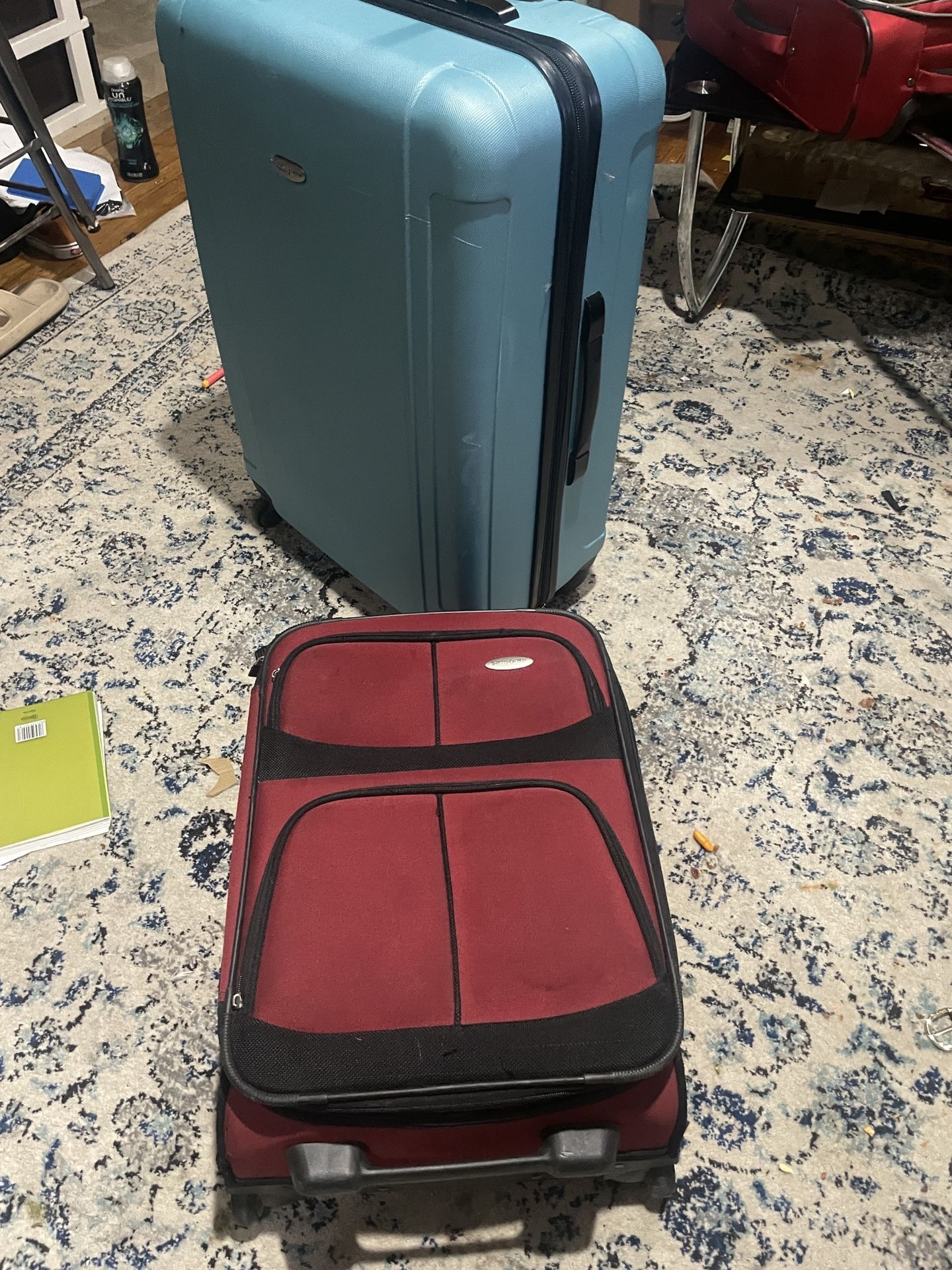 Samsonite Bag Red And Black Carry On Expandable Luggage