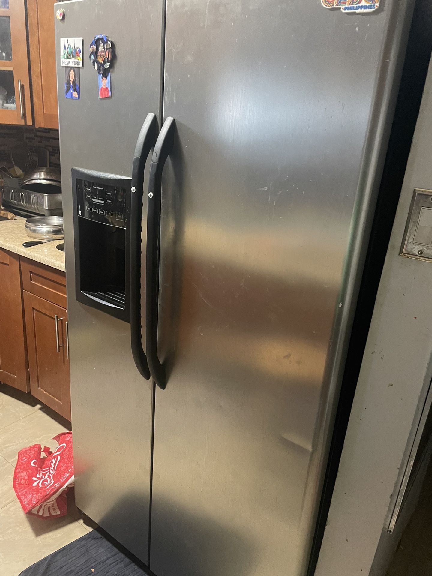 GE Refrigerator Side By Side Door Stainless Steel