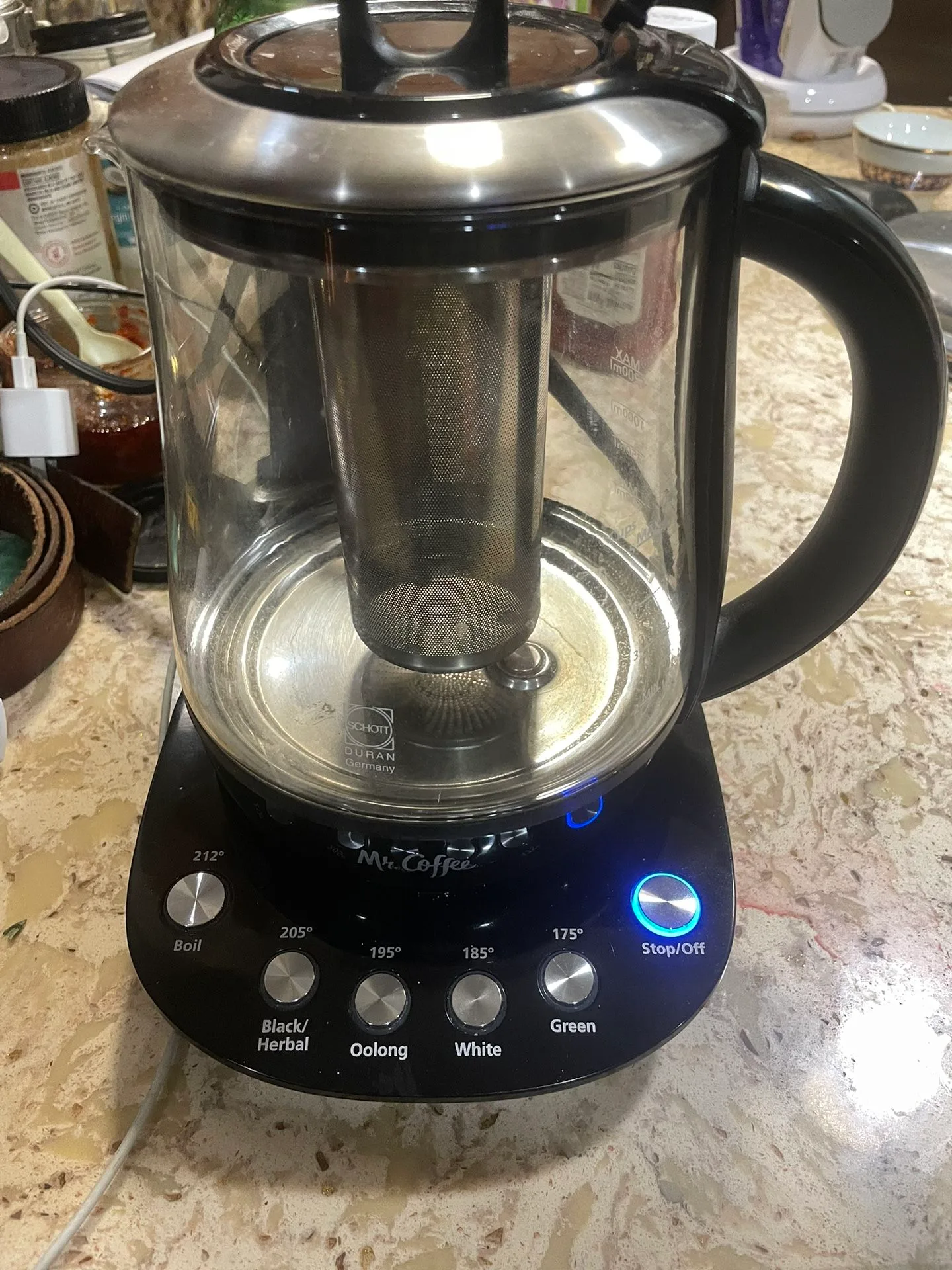 Mr. Coffee 1.2 L Hot Tea Maker and Kettle image indicator(3)