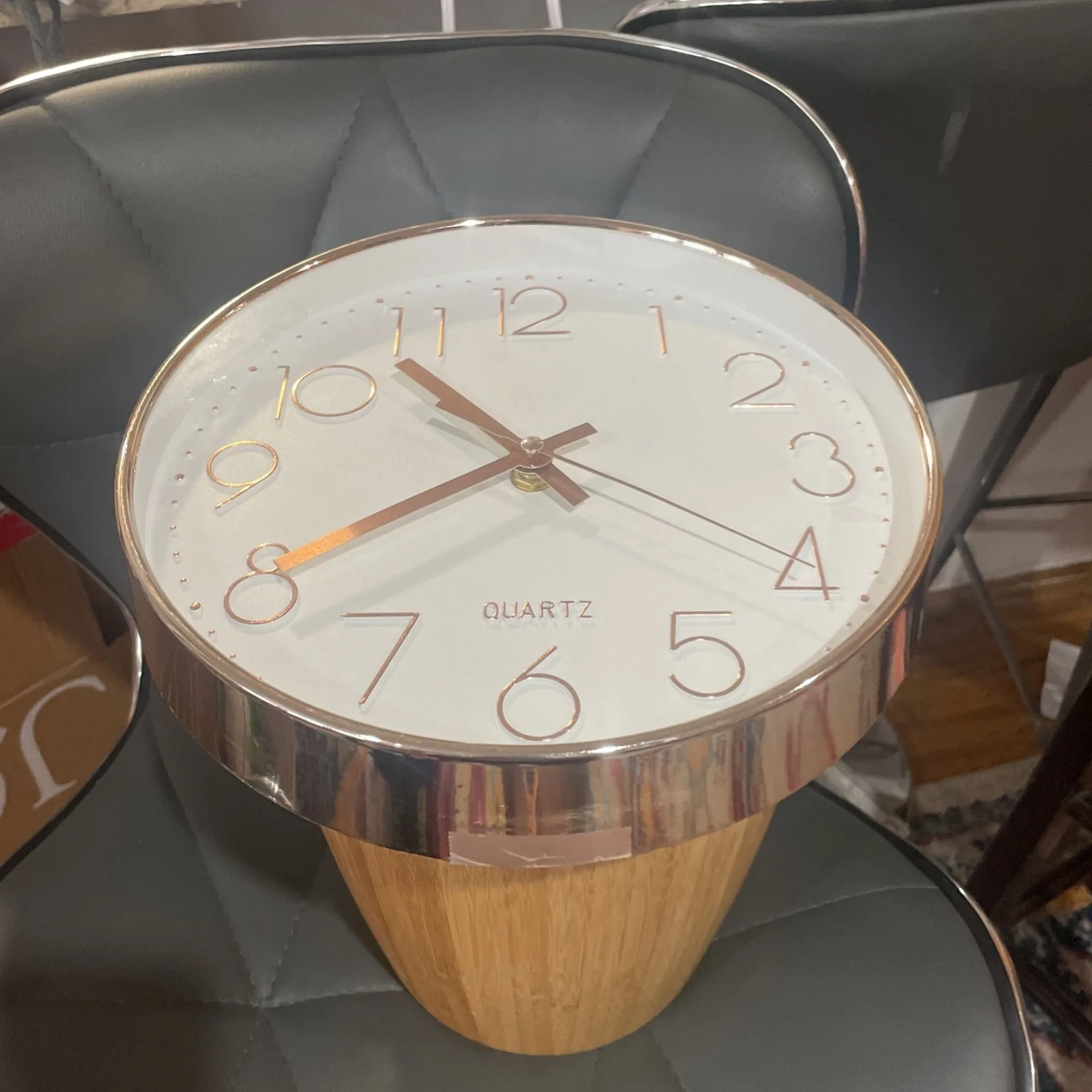 Pair Of Two golden Wall Clocks image indicator(2)