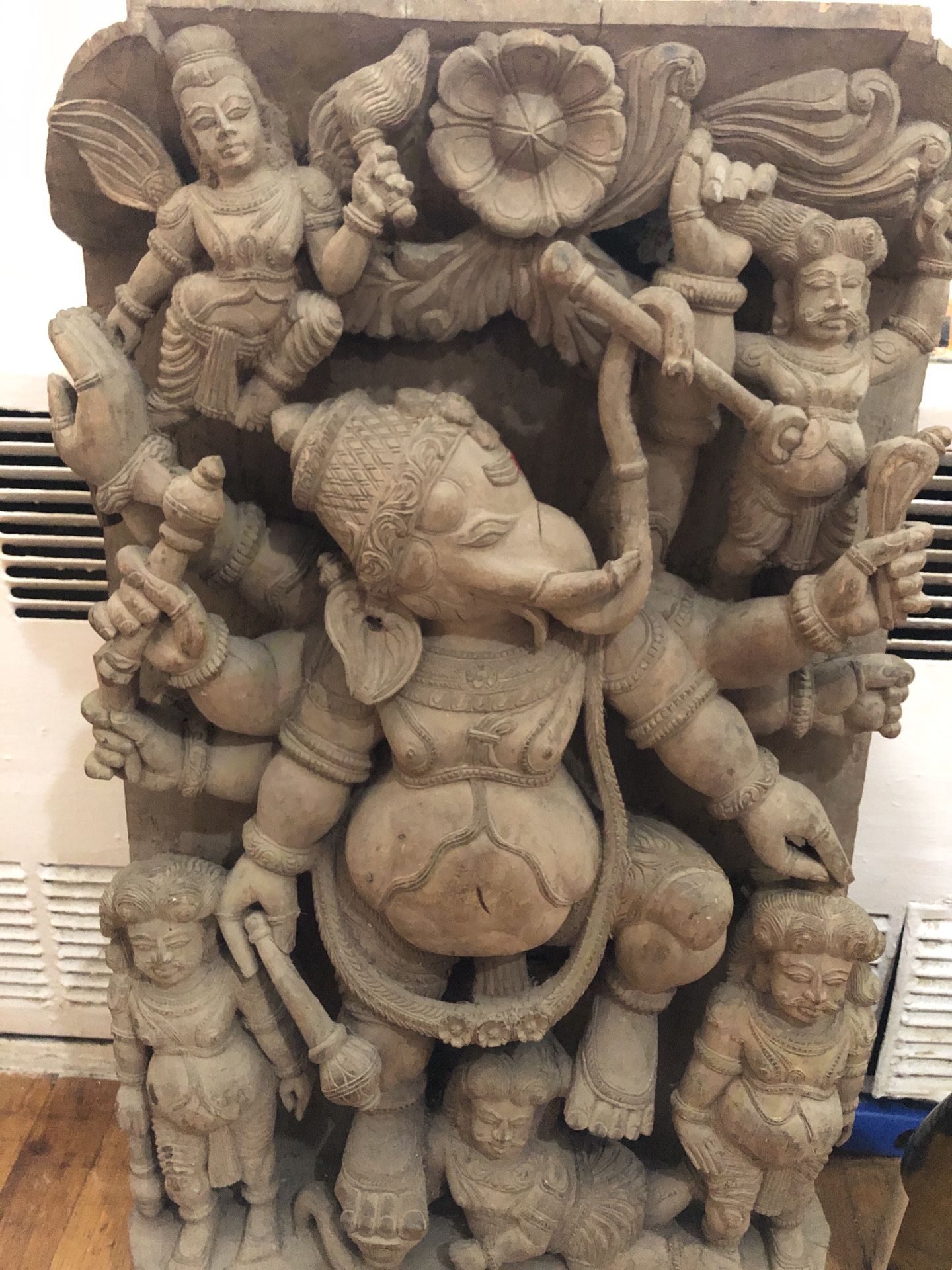 Wooden Hand Carved Ganesha
