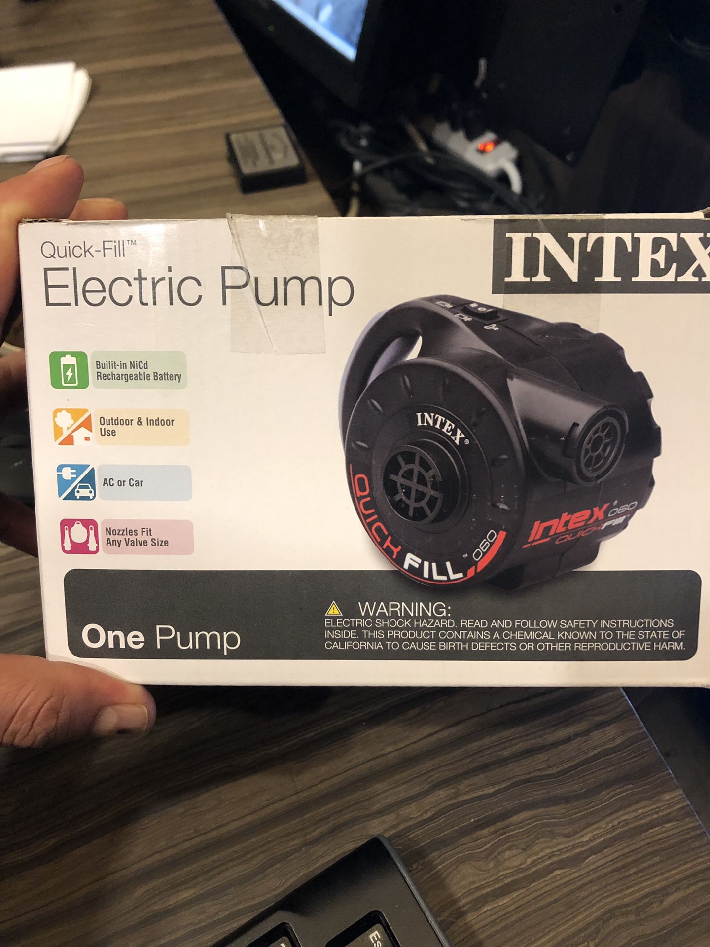 Cordless intel Air pump