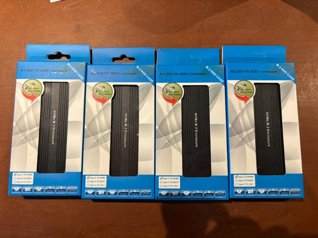 Brand New Prodata M.2 NVMe SSD to USB 3.1 enclosure