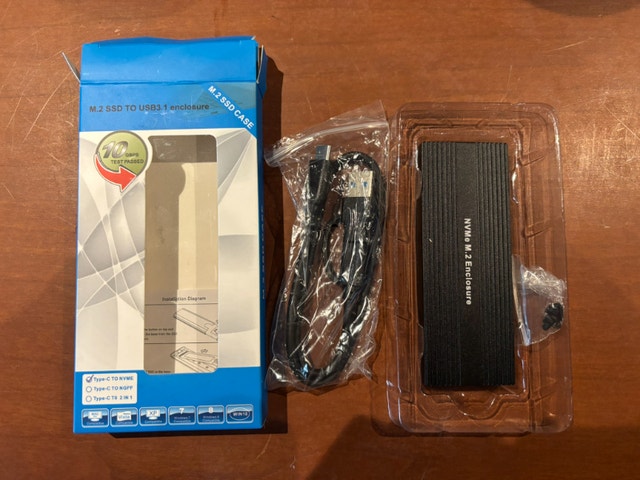 Brand New Prodata M.2 NVMe SSD to USB 3.1 enclosure - photo 2