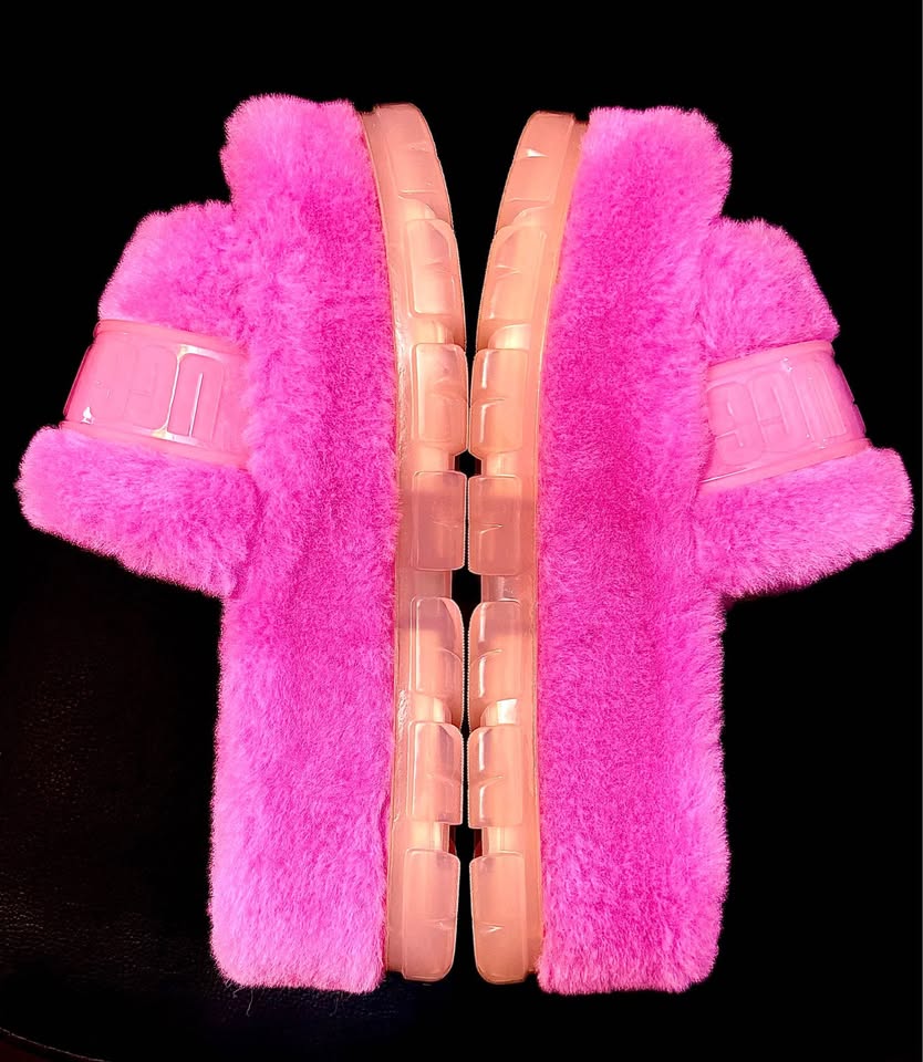 UGG Carnation FLUFFITA PLATFORM SANDALS, US 8 - photo 3