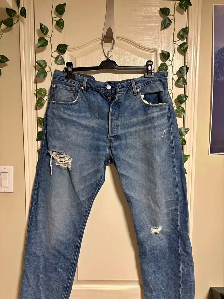 Levis 1993 Big E wide leg Jeans Streetwear Style thumbnail