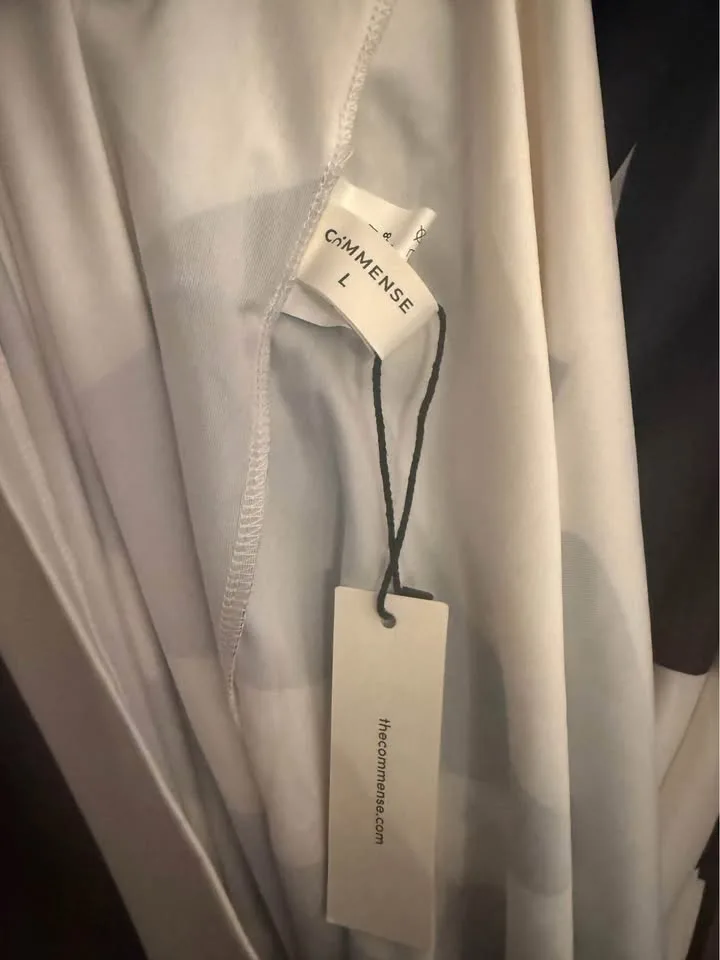 Commense Semi-Sheer Strapless Floral Dress Size Large image indicator(8)