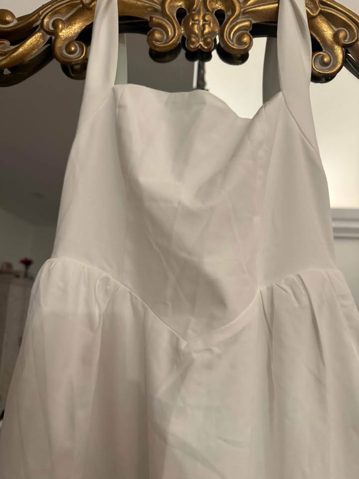 Commense Cotton & Linen Halter A Line Long Dress Size Large - photo 5