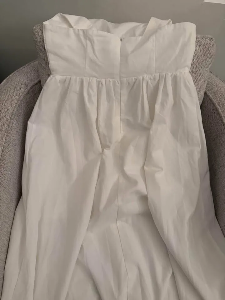 Commense Cotton & Linen Halter A Line Long Dress Size Large image indicator(6)