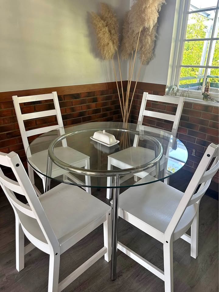 Dining table and chairs